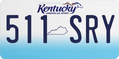 KY license plate 511SRY