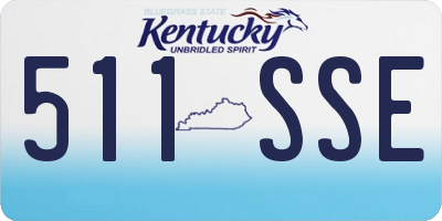 KY license plate 511SSE