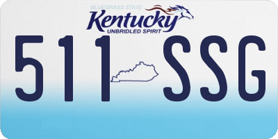 KY license plate 511SSG