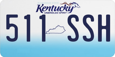 KY license plate 511SSH