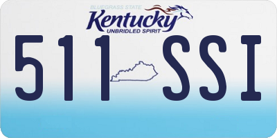 KY license plate 511SSI