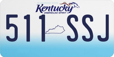 KY license plate 511SSJ
