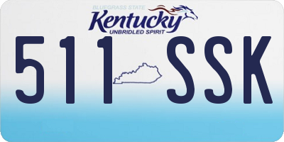 KY license plate 511SSK