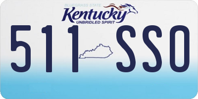 KY license plate 511SSO