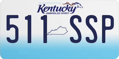 KY license plate 511SSP