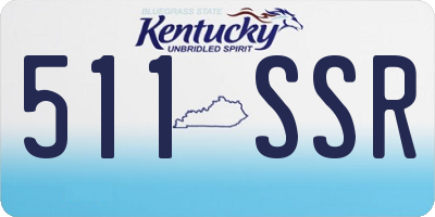 KY license plate 511SSR