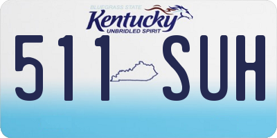 KY license plate 511SUH