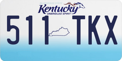 KY license plate 511TKX