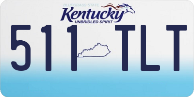 KY license plate 511TLT