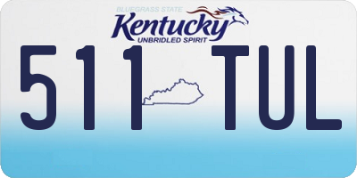 KY license plate 511TUL