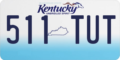 KY license plate 511TUT