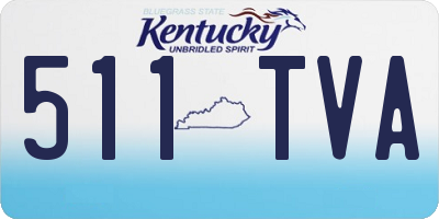 KY license plate 511TVA
