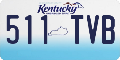 KY license plate 511TVB