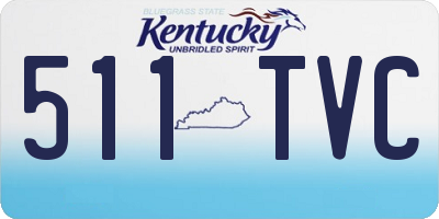 KY license plate 511TVC