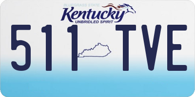 KY license plate 511TVE