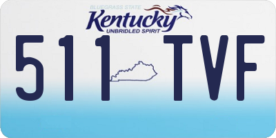 KY license plate 511TVF