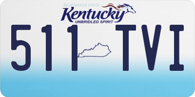 KY license plate 511TVI