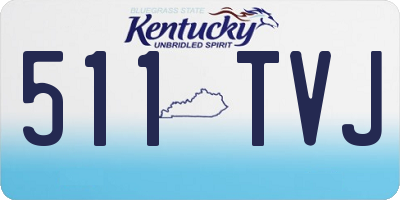 KY license plate 511TVJ