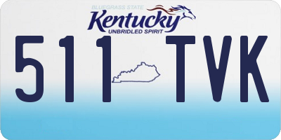 KY license plate 511TVK