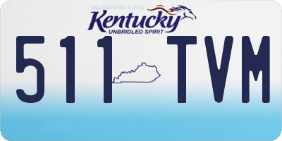 KY license plate 511TVM