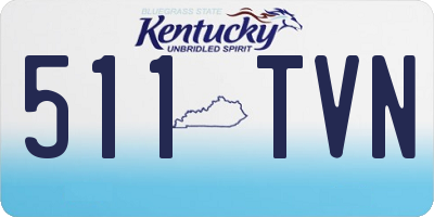 KY license plate 511TVN