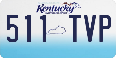 KY license plate 511TVP