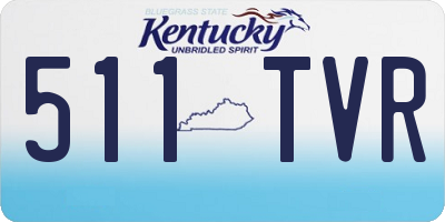 KY license plate 511TVR