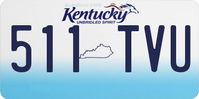 KY license plate 511TVU