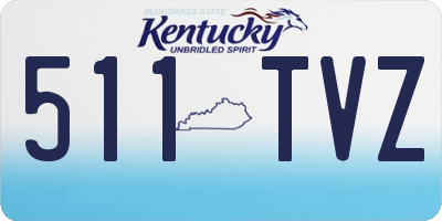 KY license plate 511TVZ