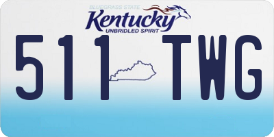 KY license plate 511TWG