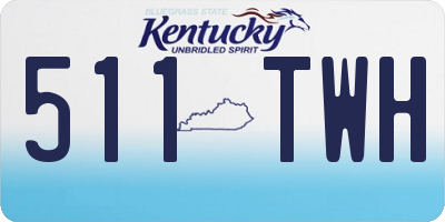 KY license plate 511TWH