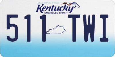 KY license plate 511TWI