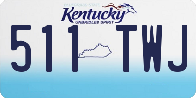 KY license plate 511TWJ