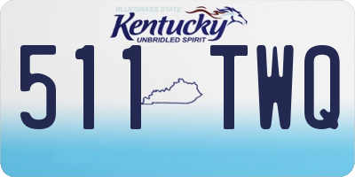 KY license plate 511TWQ