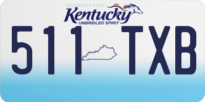 KY license plate 511TXB