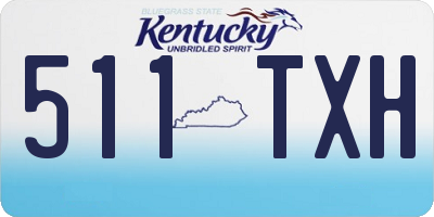 KY license plate 511TXH