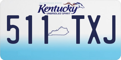 KY license plate 511TXJ