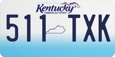 KY license plate 511TXK