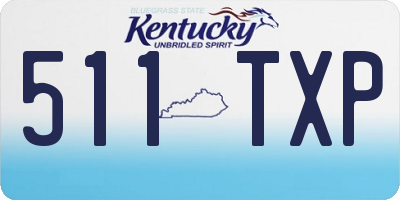 KY license plate 511TXP