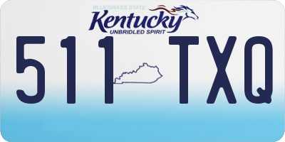 KY license plate 511TXQ