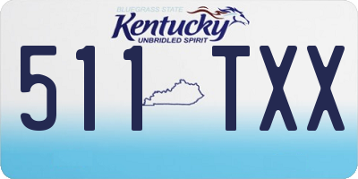 KY license plate 511TXX