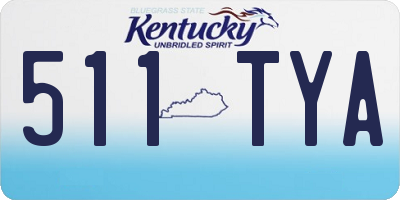 KY license plate 511TYA