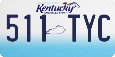 KY license plate 511TYC