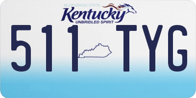 KY license plate 511TYG