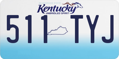 KY license plate 511TYJ