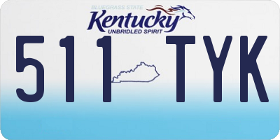 KY license plate 511TYK