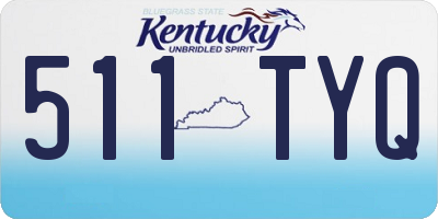 KY license plate 511TYQ
