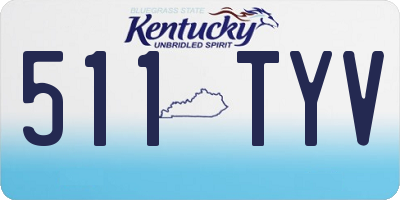 KY license plate 511TYV