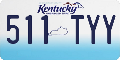 KY license plate 511TYY