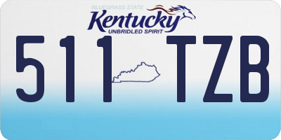 KY license plate 511TZB